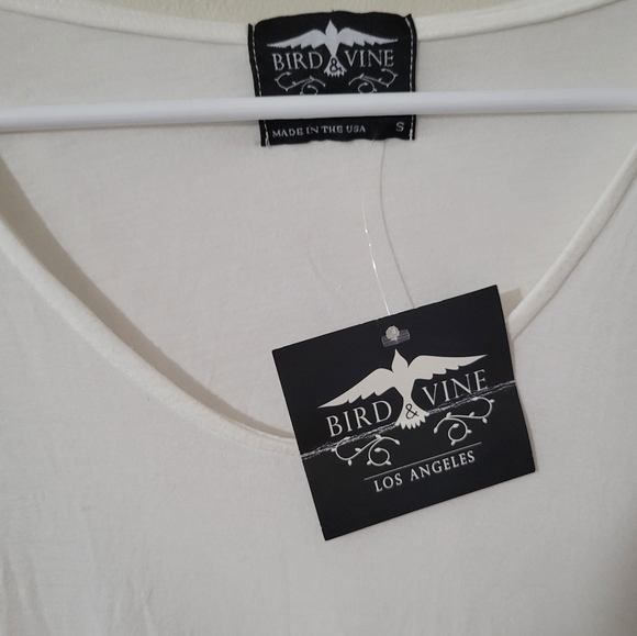 NWT Bird and Vine Pullover White Salt In The Air Small Oversized Hoodie - Picture 3 of 8